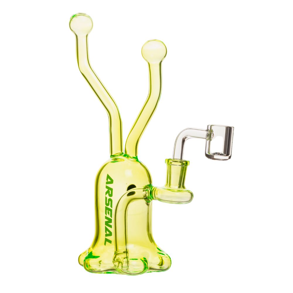 9" 5mm Arsenal Growing Fungi Dab Rig Cold Turkey Juice inc