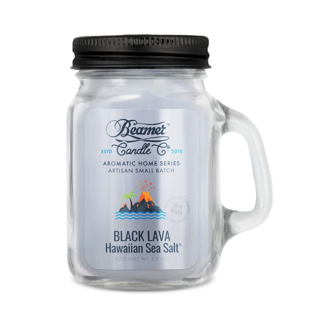 Black Lava Hawian Sea Salt 4(oz) Candles Beamer
