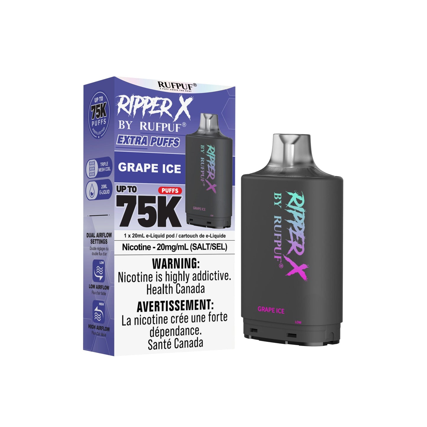Grape Ice - Ripper X 75K Disposable Ripper X 75K