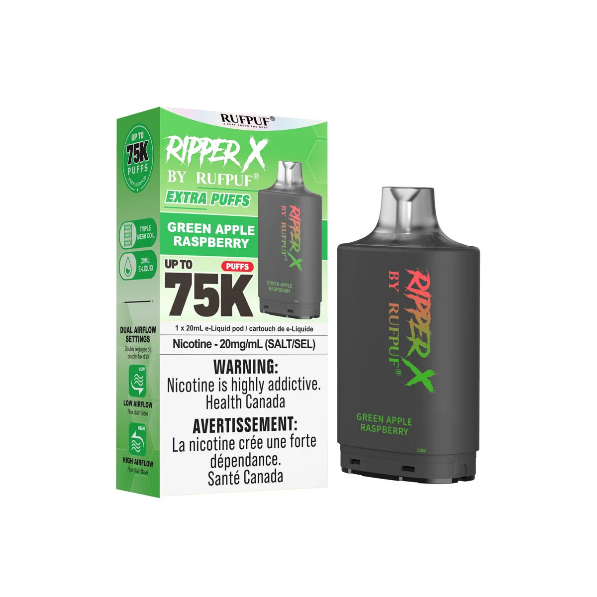 Green Apple Raspberry - Ripper X 75K