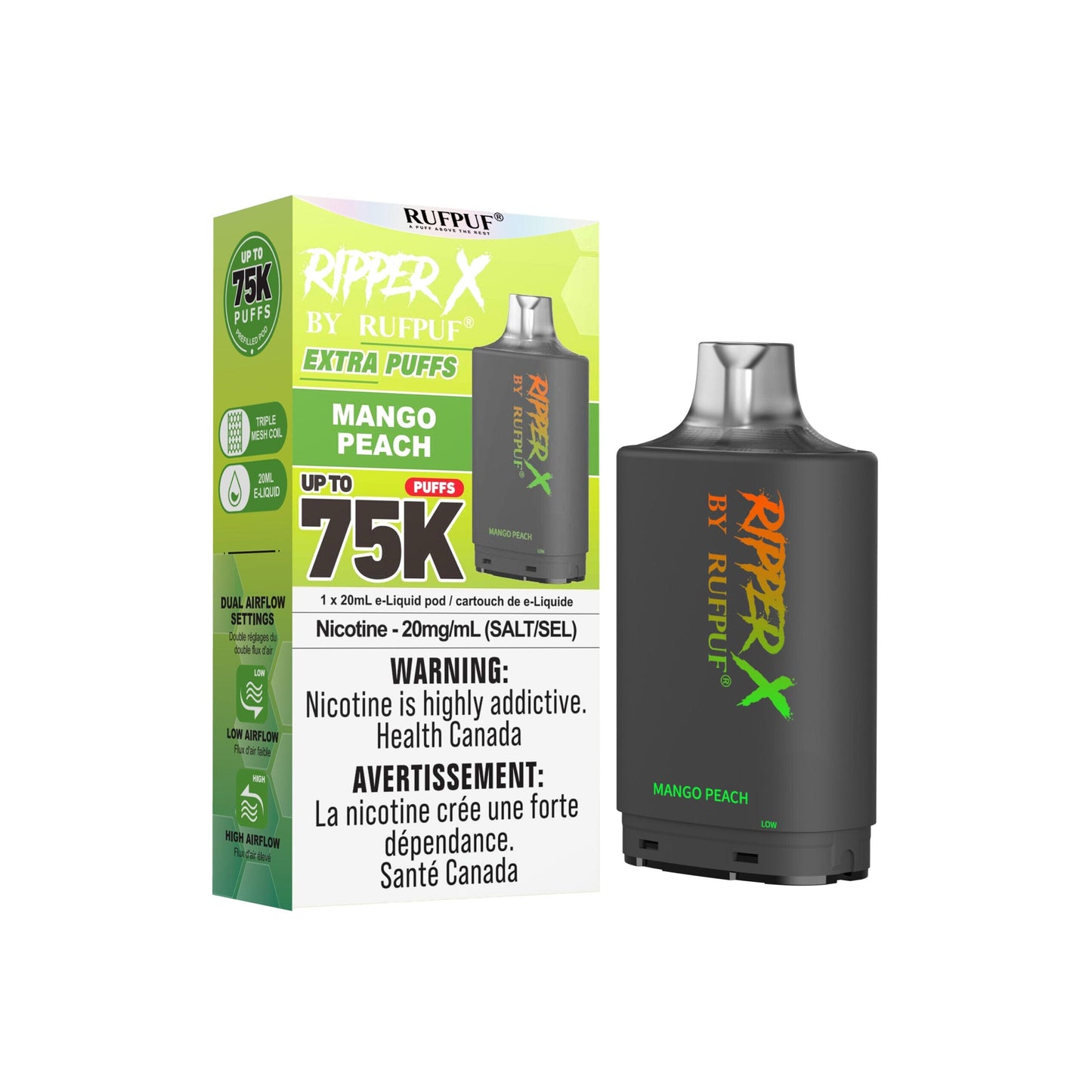 Mango Peach Ripper X 75K Cold Turkey Juice inc