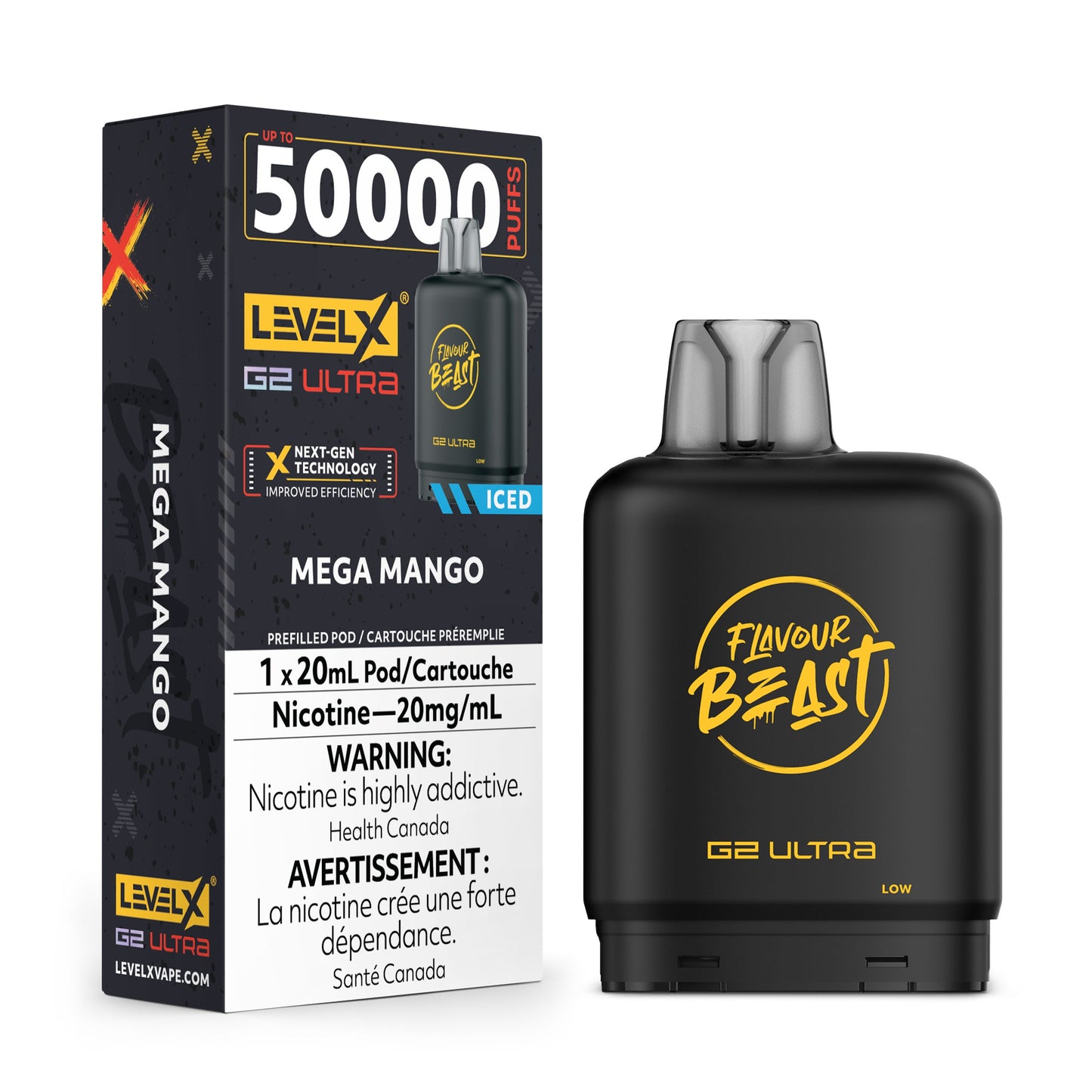 Mega Mango - Level X G2 Ultra Disposable Level X G2 Ultra FB 20mg - 2%