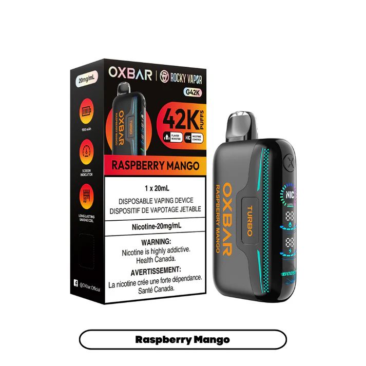 Raspberry Mango Oxbar 42k Disposable Oxbar 42k 20mg - 2%