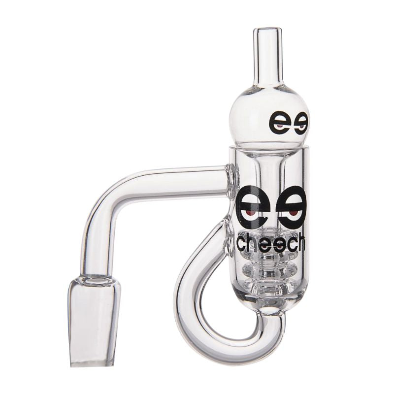 14mm 90 Degree Cheech Female Diamond Knot Loop Recycler Banger Accessories Cheech
