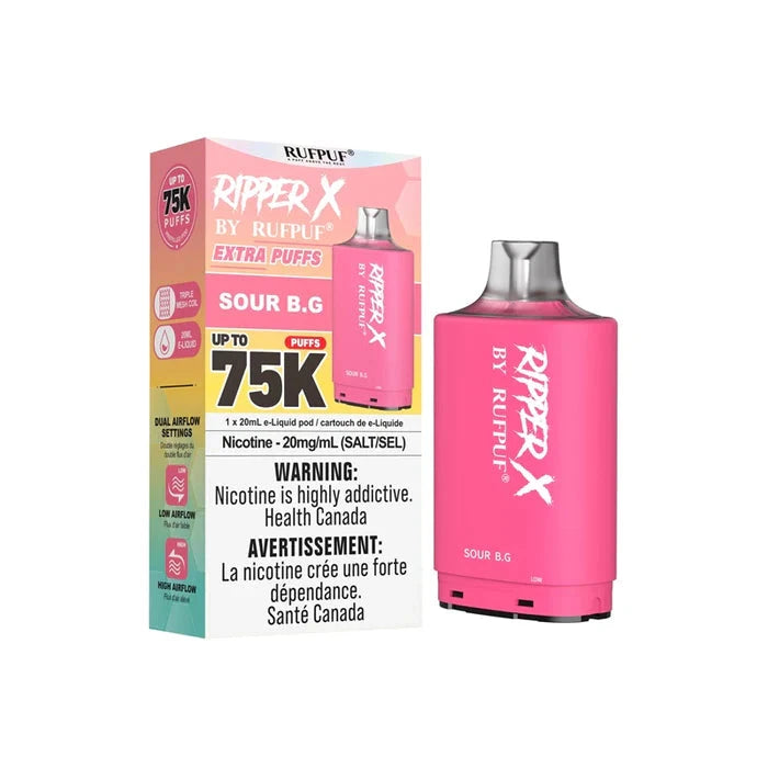 Sour B.G Ripper X 75K Disposable Ripper X 75K