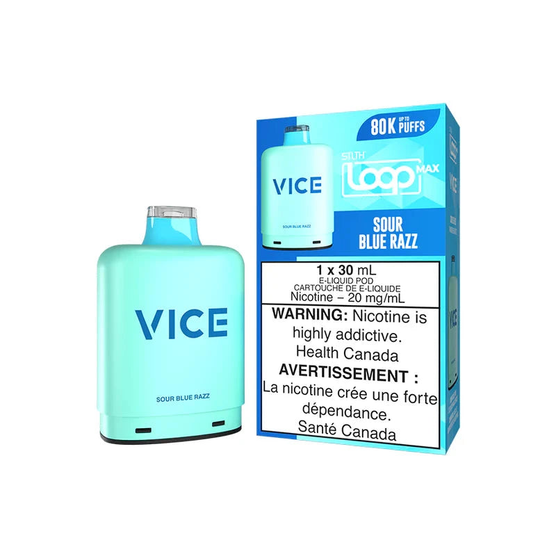 Sour Blue Razz - STLTH Loop Max X Vice Pod Disposable STLTH LOOP MAX 20mg - 2%