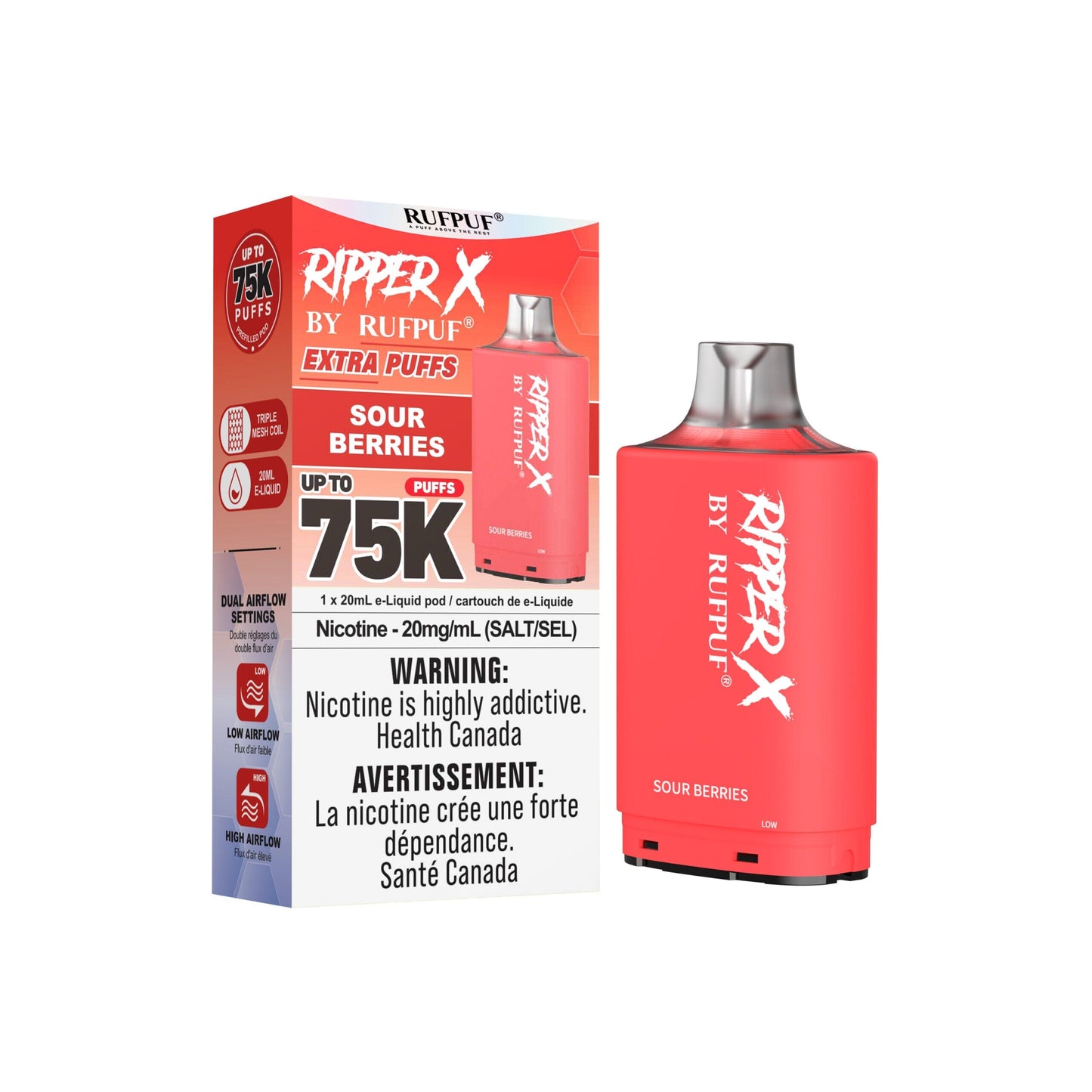 Sour Berries Ripper X 75K Cold Turkey Juice inc