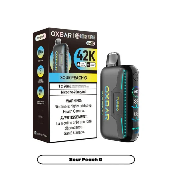 Sour Peach G Oxbar 42k Disposable Oxbar 42k 20mg - 2%