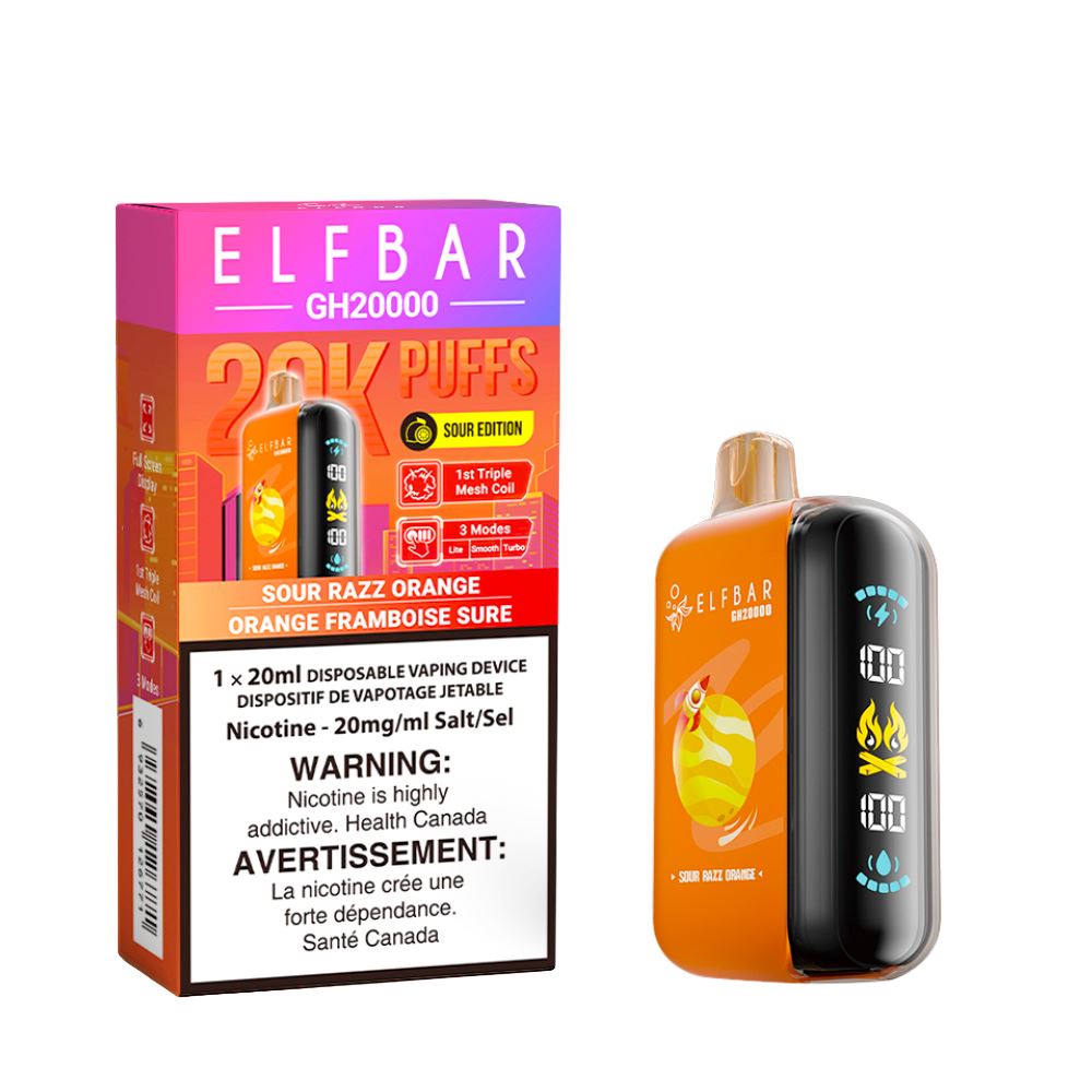 Sour Razz Orange - Elf Bar 20k Disposable Elf Bar 20k 20mg - 2%