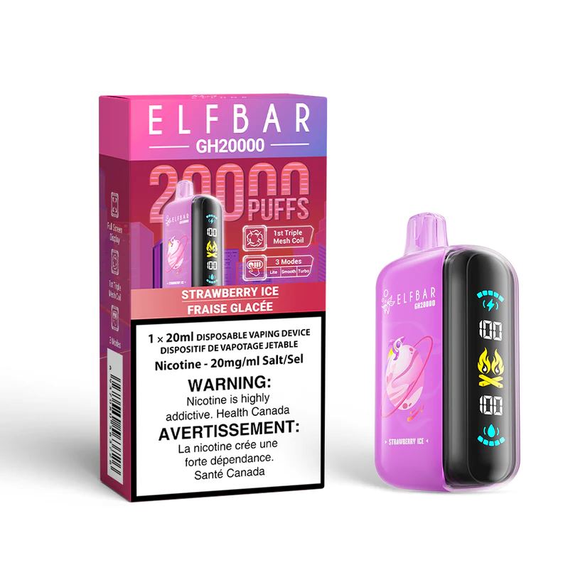 Strawberry Ice - Elf Bar 20k Cold Turkey Juice inc Strawberry Ice - Elf Bar 20k Cold Turkey Juice inc