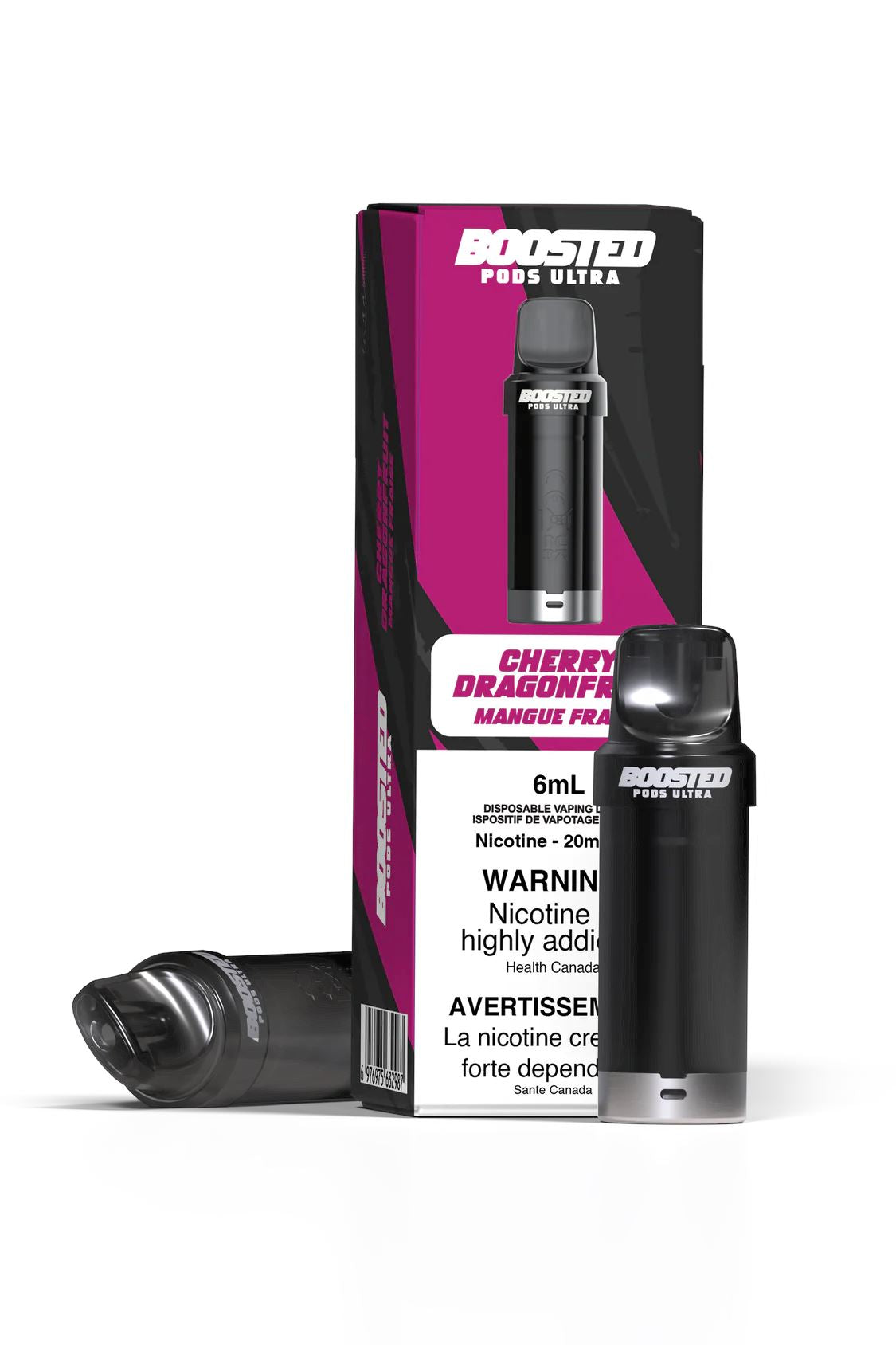 Cherry Dragonfruit - Boosted Pod Ultra CLOSED PODS Boosted Pods Ultra 20mg - 2%