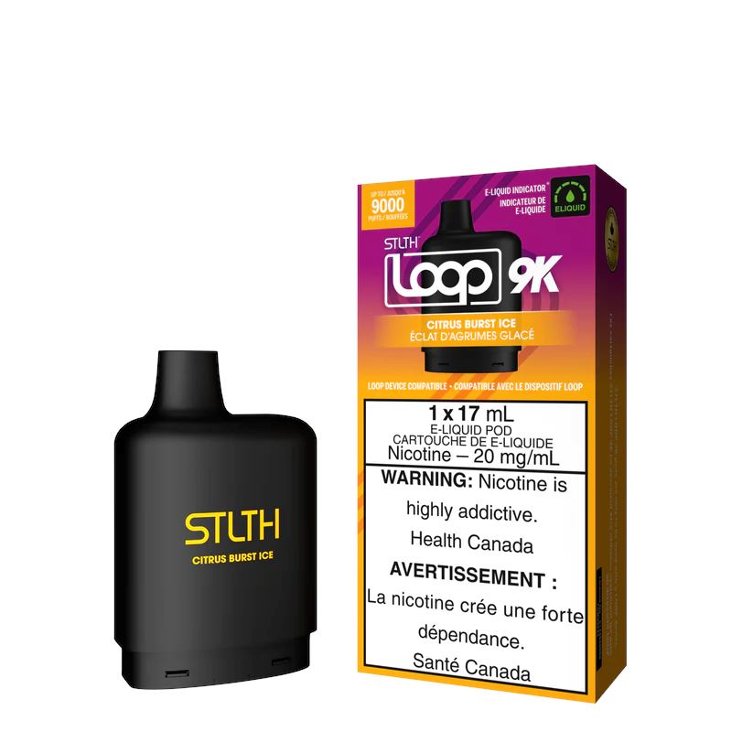 Citrus Burst Ice - STLTH Loop 9K Disposable STLTH LOOP 20mg - 2%