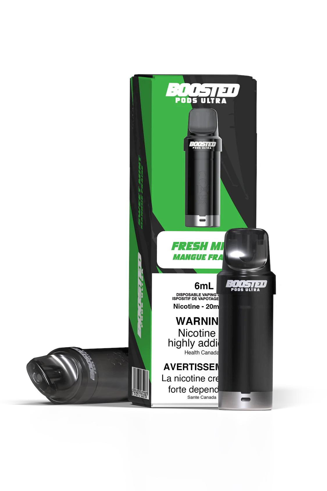 Fresh Mint - Boosted Pod Ultra CLOSED PODS Boosted Pods Ultra 20mg - 2%