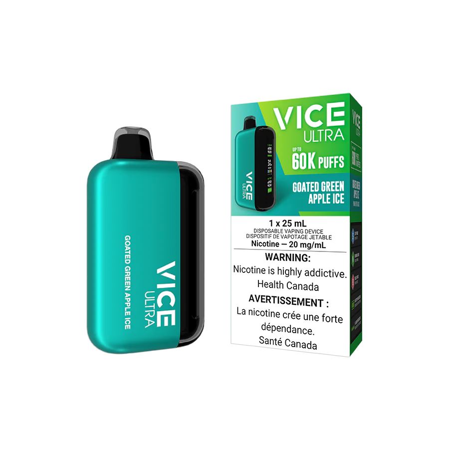 Goated Green Apple Ice - Vice Ultra 60k Disposable Vice Ultra 20mg - 2%