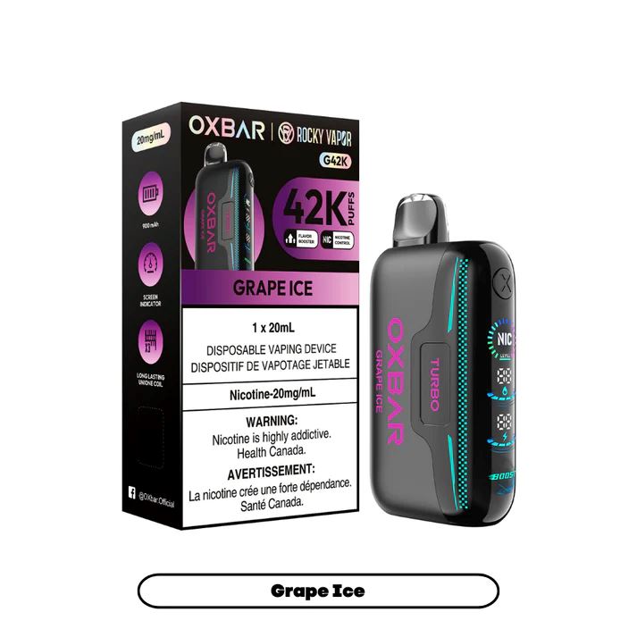 Grape Ice - Oxbar 42k Disposable Oxbar 42k 20mg - 2%