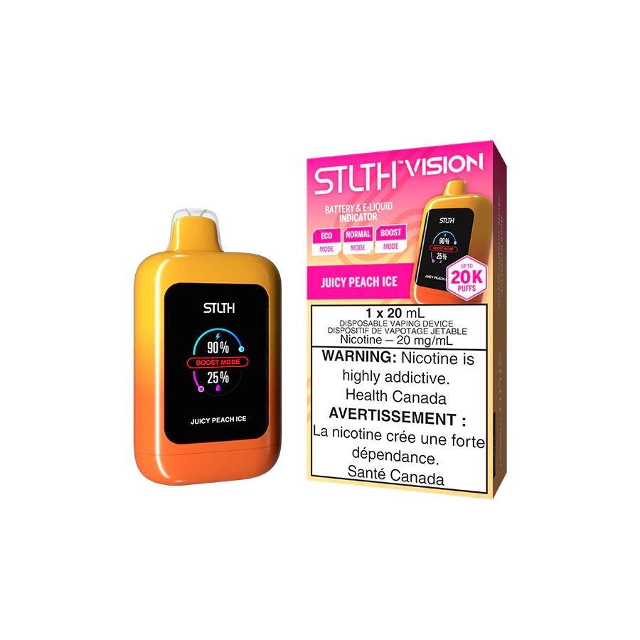 Juicy Peach Ice - Stlth Vision 20k Disposable Stlth Disposables 20mg - 2%