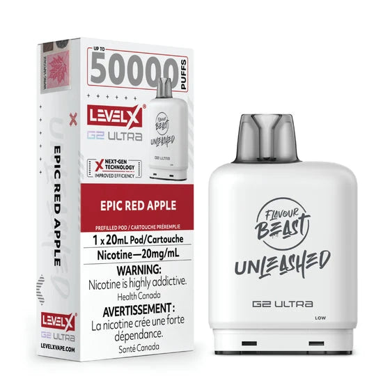 Epic Red Apple Level X G2 Ultra Disposable Level X G2 Ultra FB 20mg - 2%
