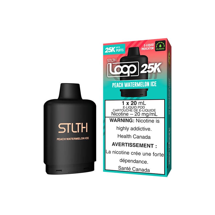 Peach Watermelon Ice - STLTH Loop 25k Disposable STLTH LOOP 20mg - 2%