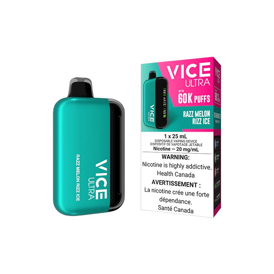 Razz Melon Rizz Ice - Vice Ultra 60k Disposable Vice Ultra 20mg - 2%