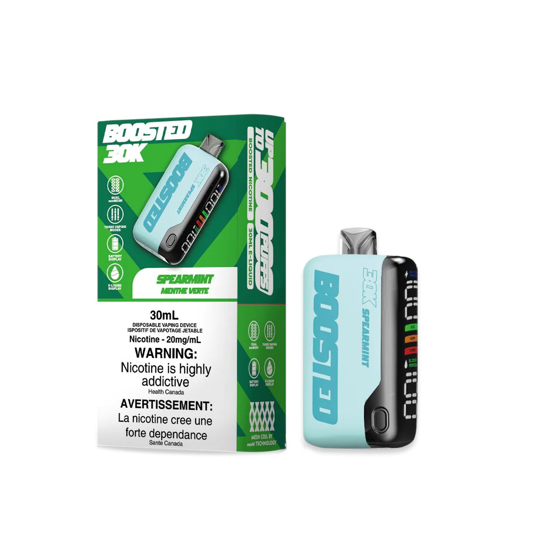 Spearmint - Boosted 30k Disposable Boosted 30k 20mg - 2%