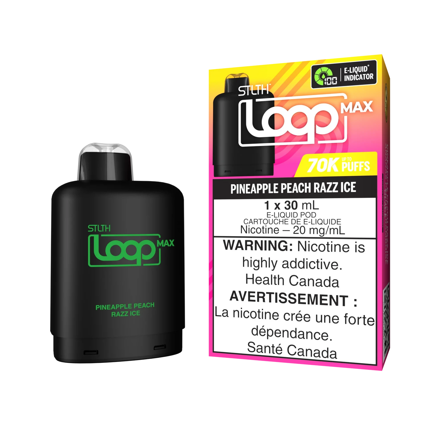 Pineapple Peach Razz Ice - STLTH Loop MAX 70k Disposable STLTH LOOP MAX