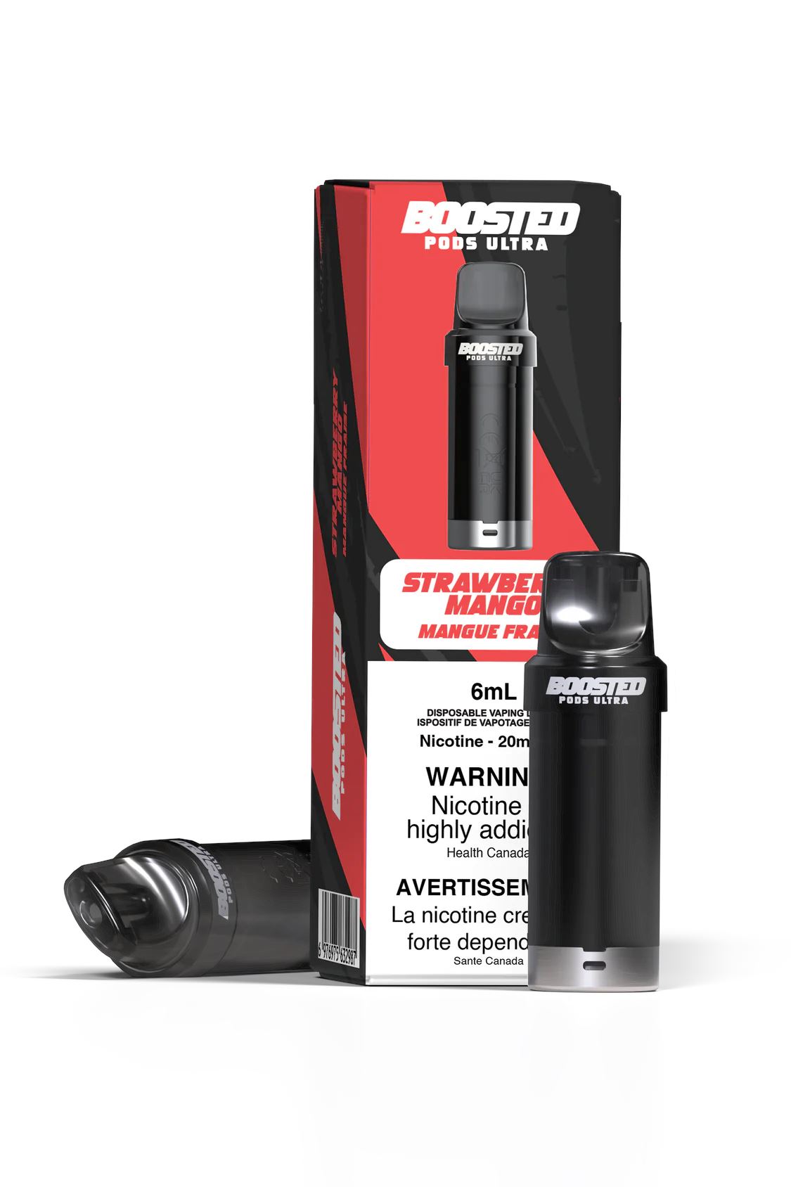 Strawberry Mango - Boosted Pod Ultra CLOSED PODS Boosted Pods Ultra 20mg - 2%