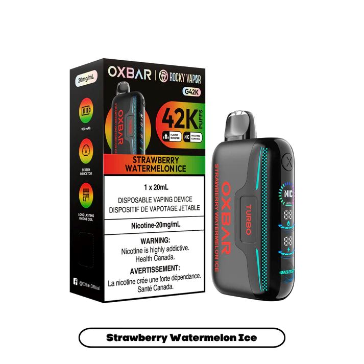 Strawberry Watermelon Ice - Oxbar 42k Disposable Oxbar 42k 20mg - 2%