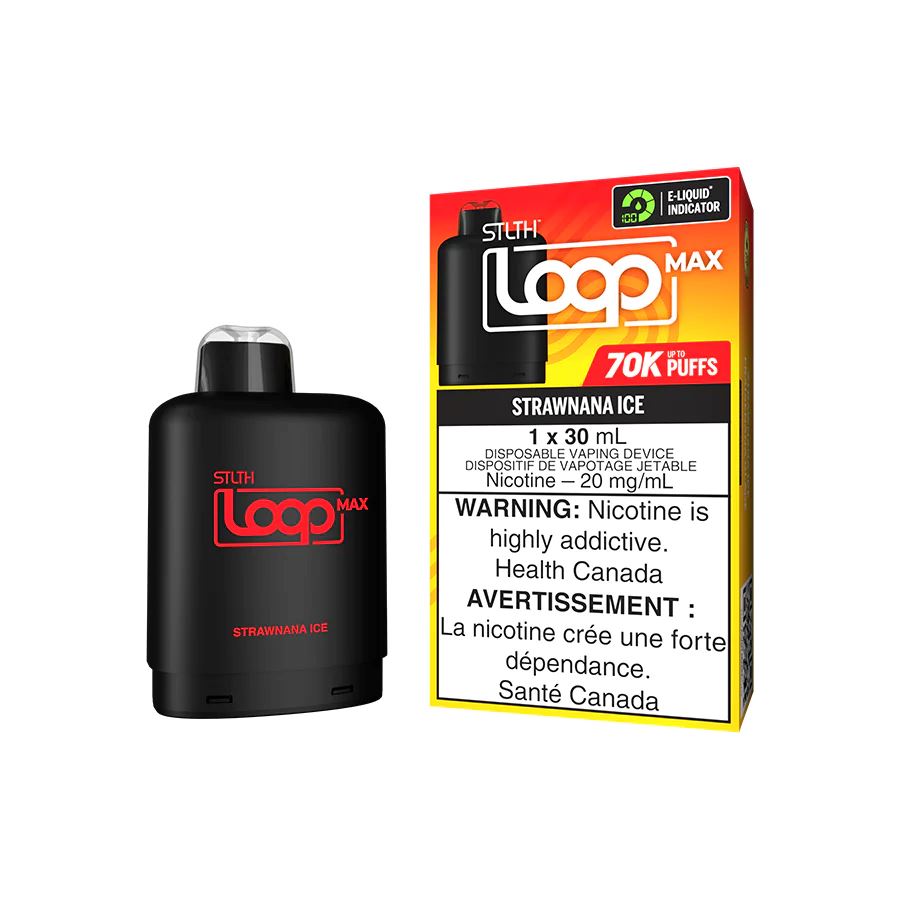 Strawnana Ice - STLTH Loop MAX 70k Disposable STLTH LOOP MAX 20mg - 2%