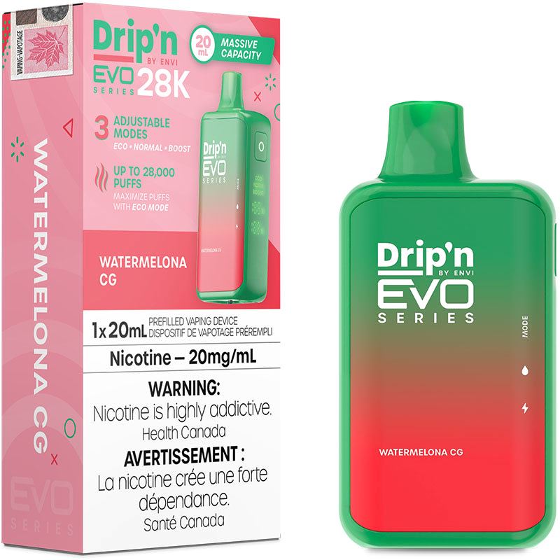 Watermelona CG - Drip'n Evo 28k Disposable Envi 20mg - 2%