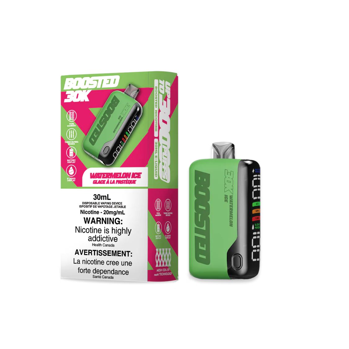 Watermelon Ice - Boosted 30k Disposable Boosted 30k 20mg - 2%