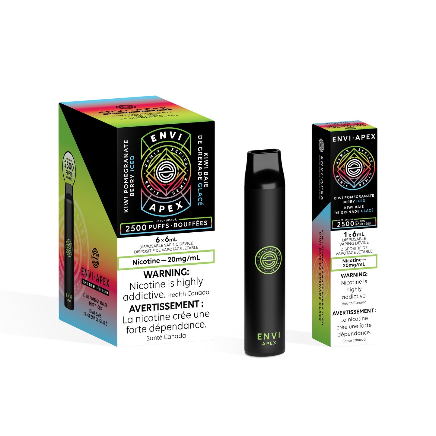 Kiwi Pomegranate Berry Iced - Envi Apex Disposable Envi Apex
