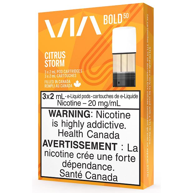 Citrus Storm by VIA - STLTH CLOSED PODS STLTH