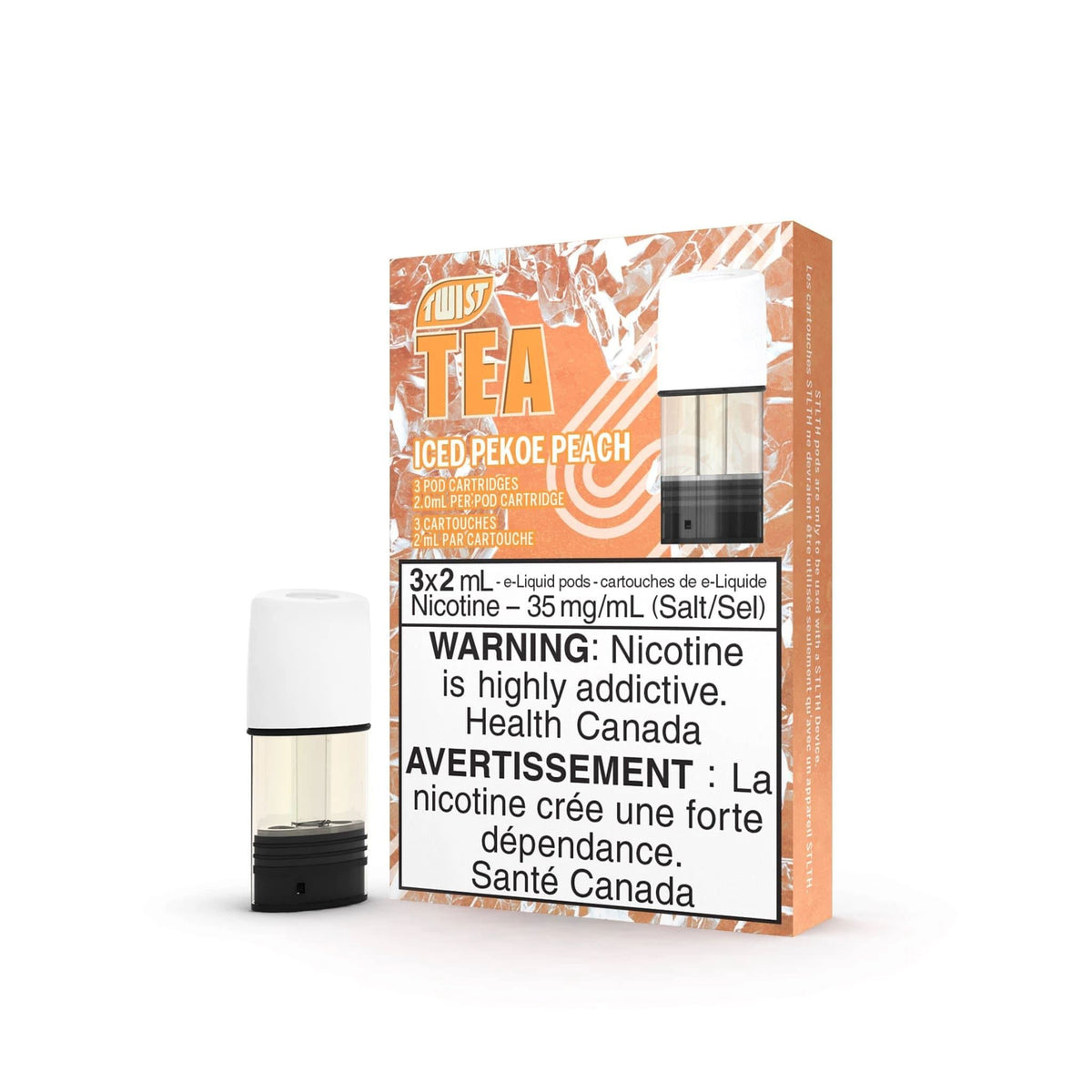 Iced Pekoe Peach By Twist Tea PODS STLTH