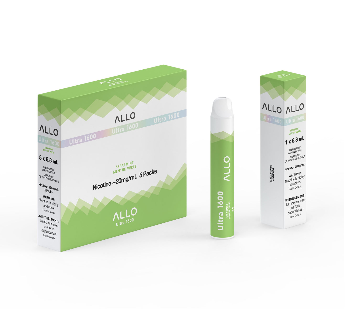 Spearmint - 1600 Disposable Allo 1600