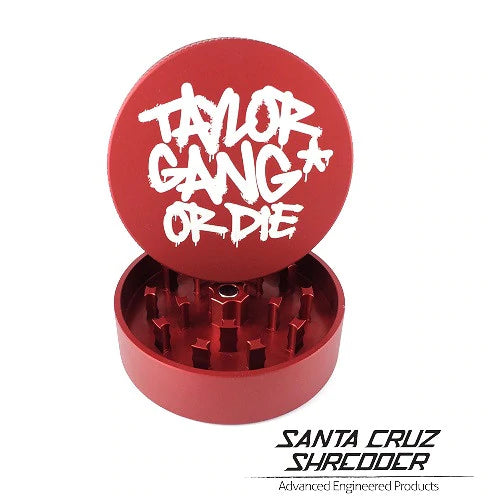 Medium 2 - Piece TGOD Shredder Grinders Santa Cruz Matte Red