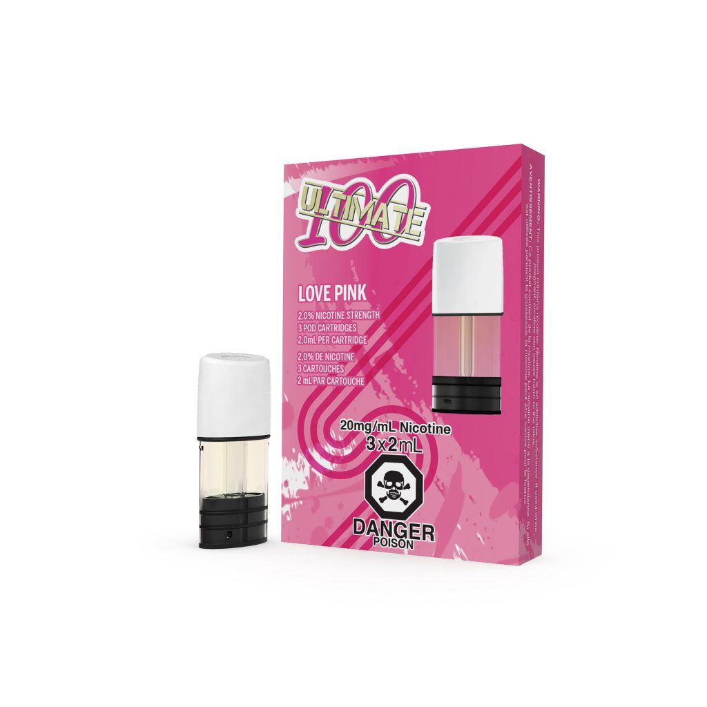 Love Pink By Ultimate 100 PODS STLTH