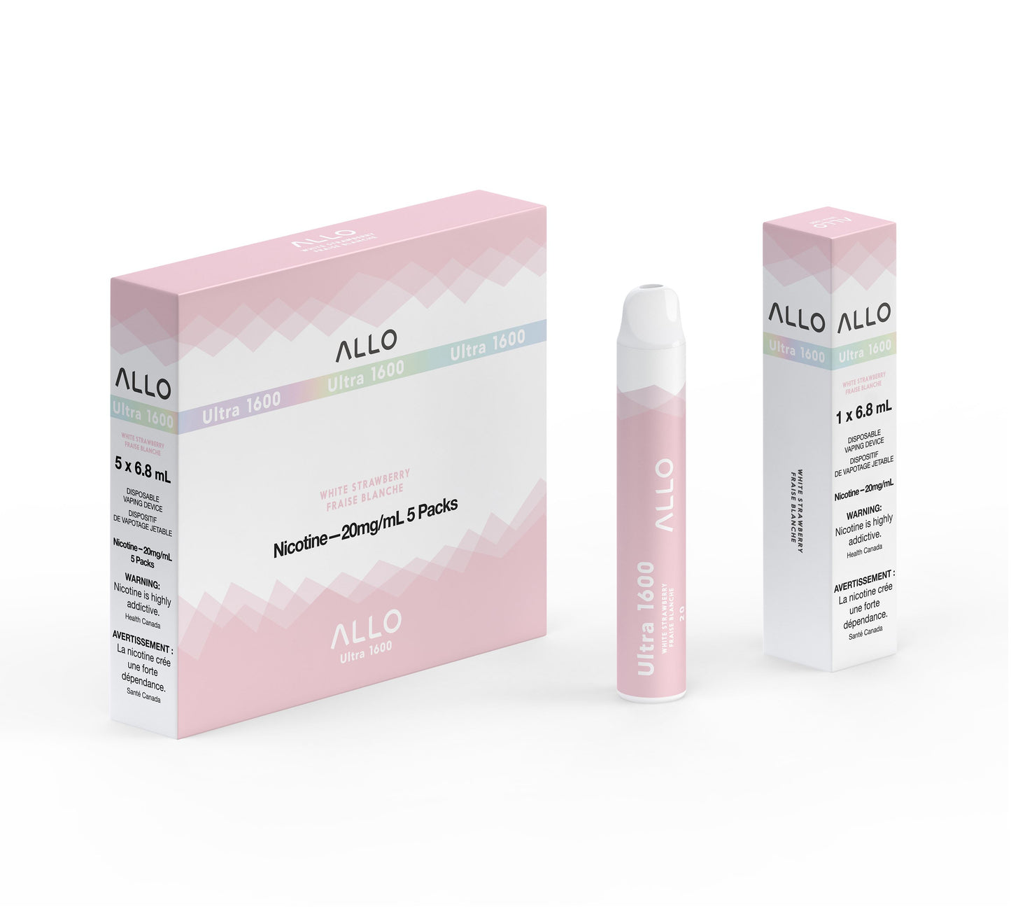 White Strawberry - 1600 Disposable Allo 1600