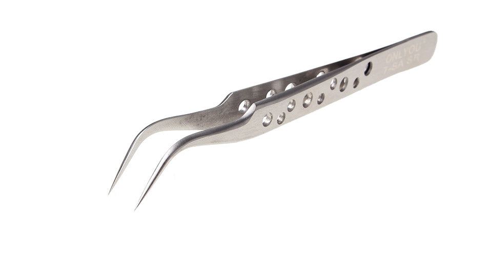 Stainless steel Tweezers Tweezers Cold Turkey Juice inc Angled Tip