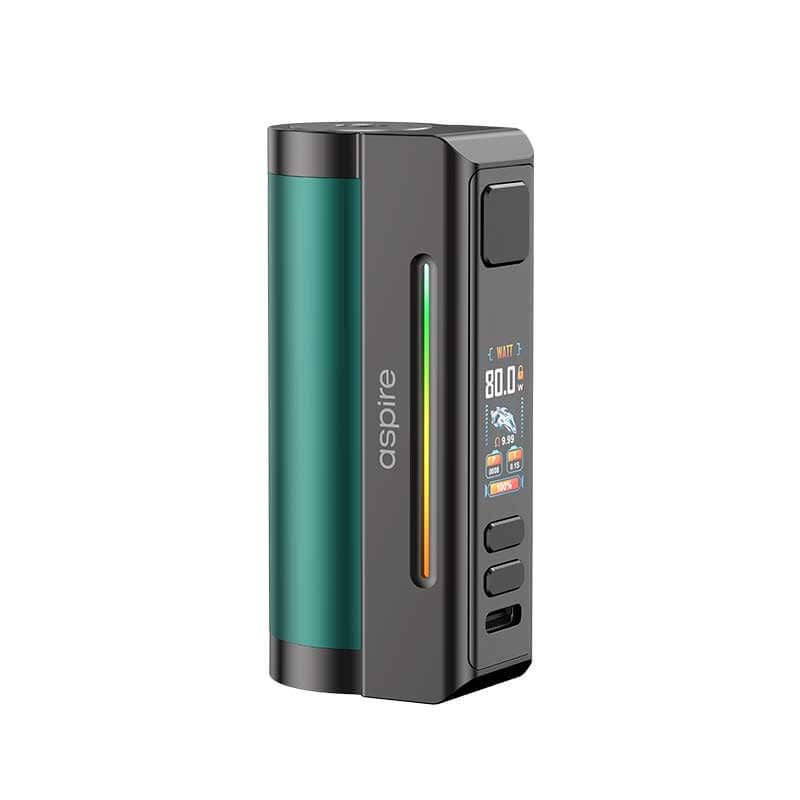 Aspire Zelos M80 Mod – 80W Compact Vape Mod with 2600mAh Battery ASPIRE Gunmetal Green 