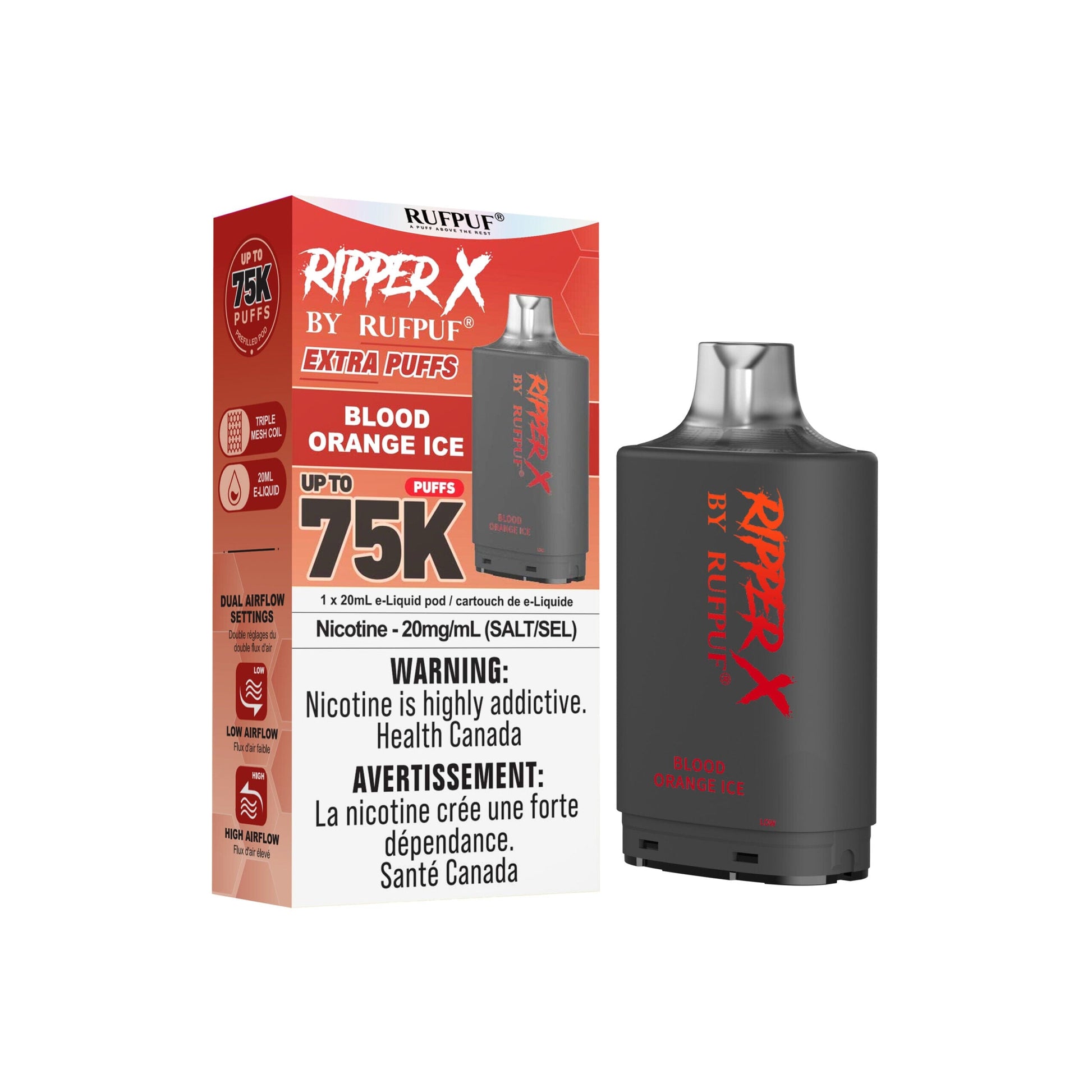 Blood Orange Ice Ripper X 75K Cold Turkey Juice inc 
