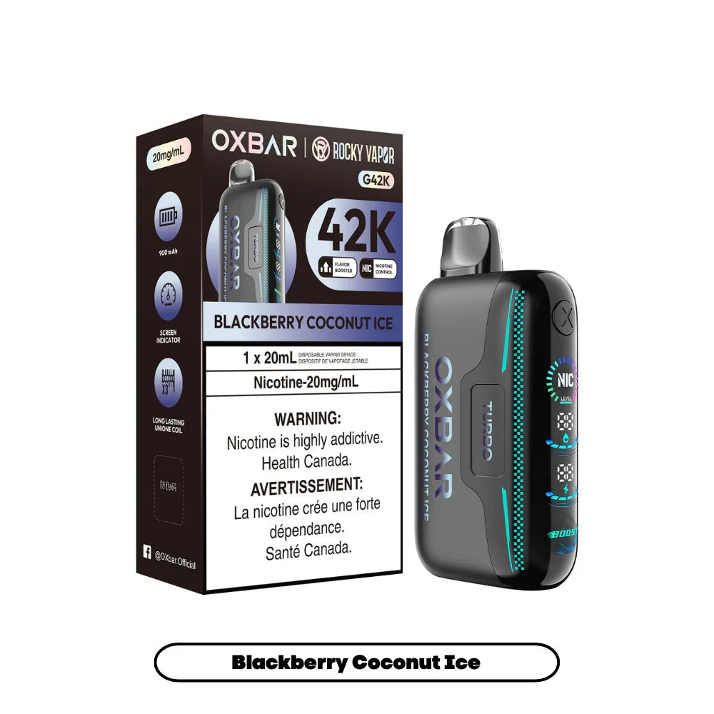 Blackberry Coconut Ice - Oxbar 42k Disposable Oxbar 42k 20mg - 2% 