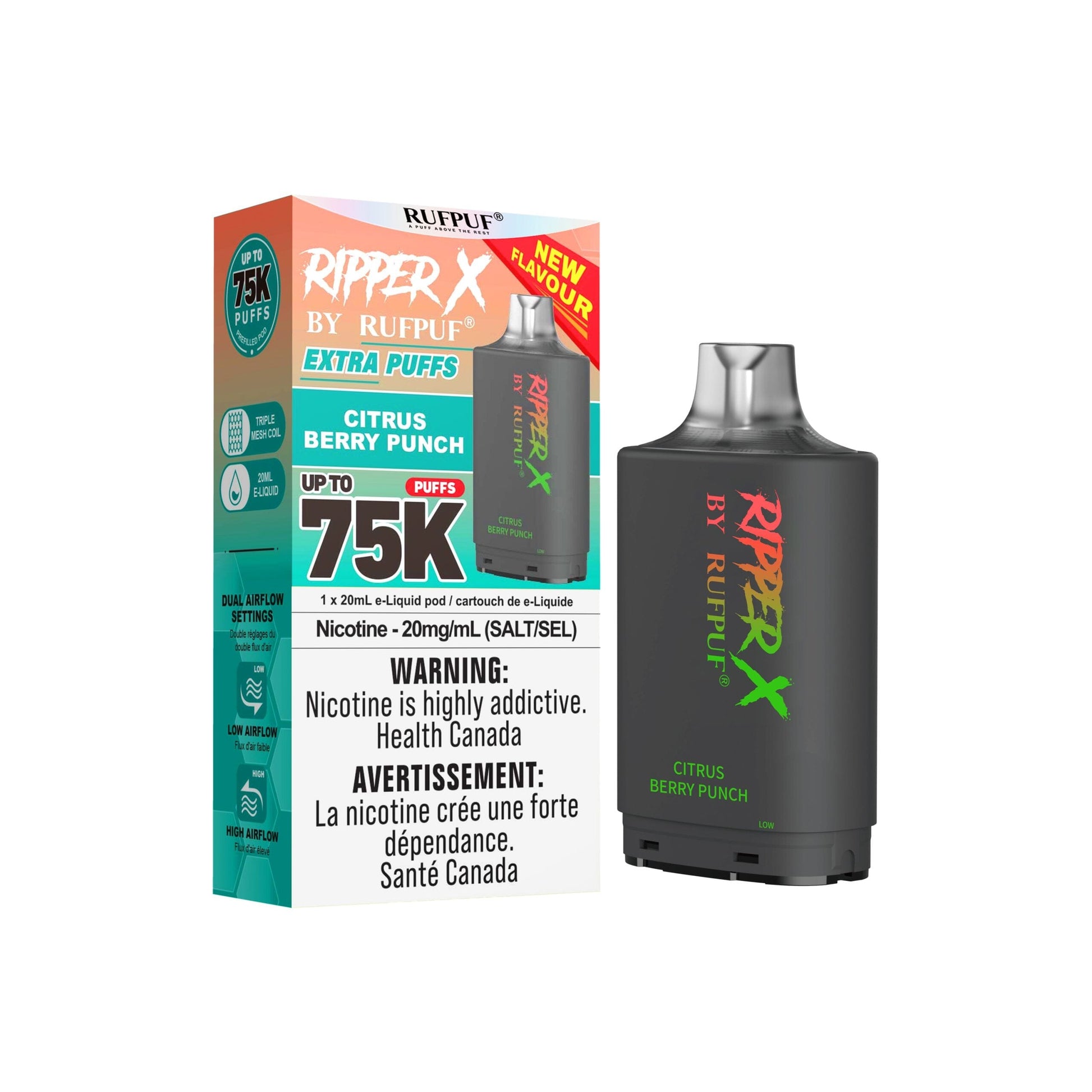 Citrus Berry Punch - Ripper X 75K Disposable Ripper X 75K 