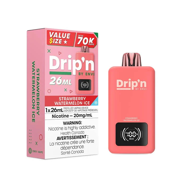 Strawberry Watermelon Ice - Drip'n 26ml Disposable Drip'n 26ml 