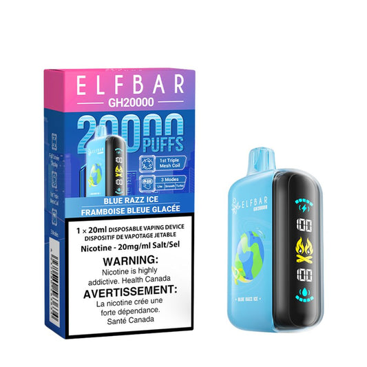 Blue Razz Ice - Elf Bar 20k Disposable Elf Bar 20k 20mg - 2% 