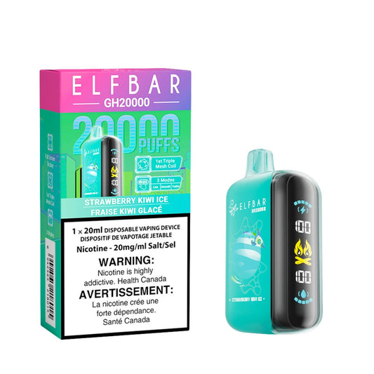 Strawberry Kiwi Ice - Elf Bar 20k Disposable Elf Bar 20k 20mg - 2% 