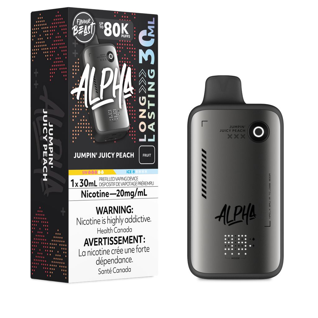 Alpha - Jumpin Juicy Peach Disposable Flavour Beast Alpha 