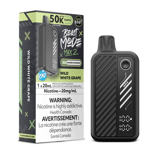 Wild White Grape- Beast Mode Max 2 Disposable Beast Mode Max 2 20mg - 2% 