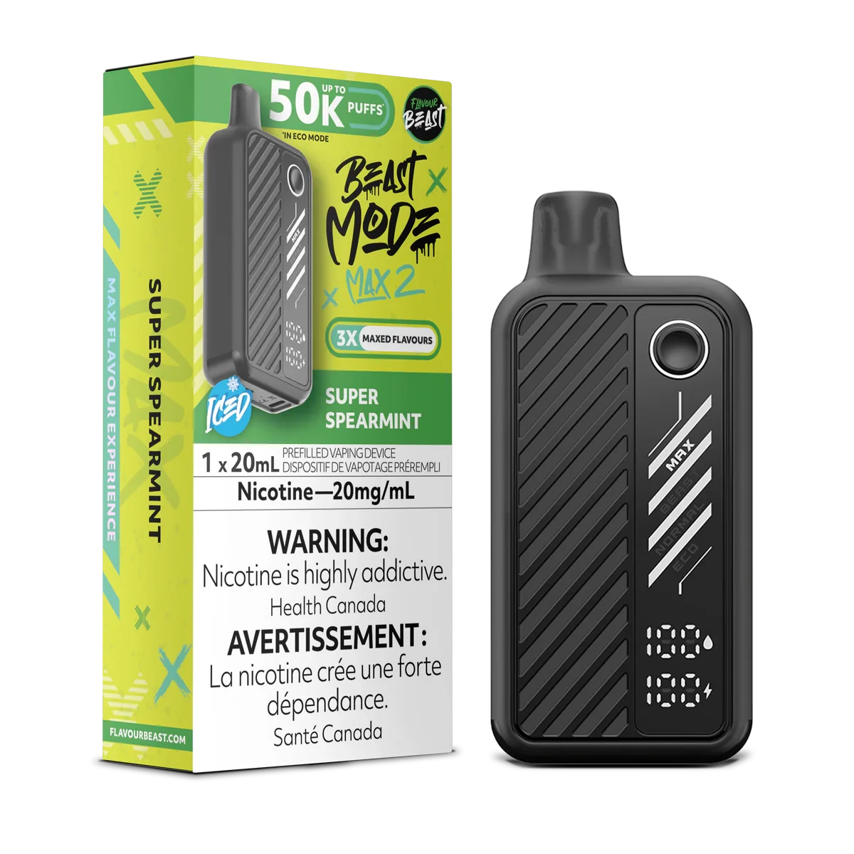 Super Spearmint - Beast Mode Max 2 Disposable Beast Mode Max 2 20mg - 2% 