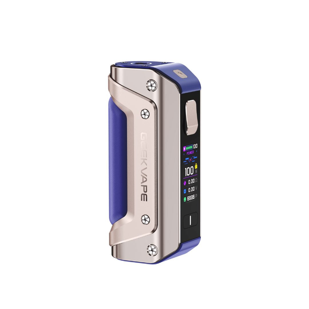 Aegis Solo 3 100W Box Mod HIGH POWERED DEVICE GEEK VAPE Gold Blue 