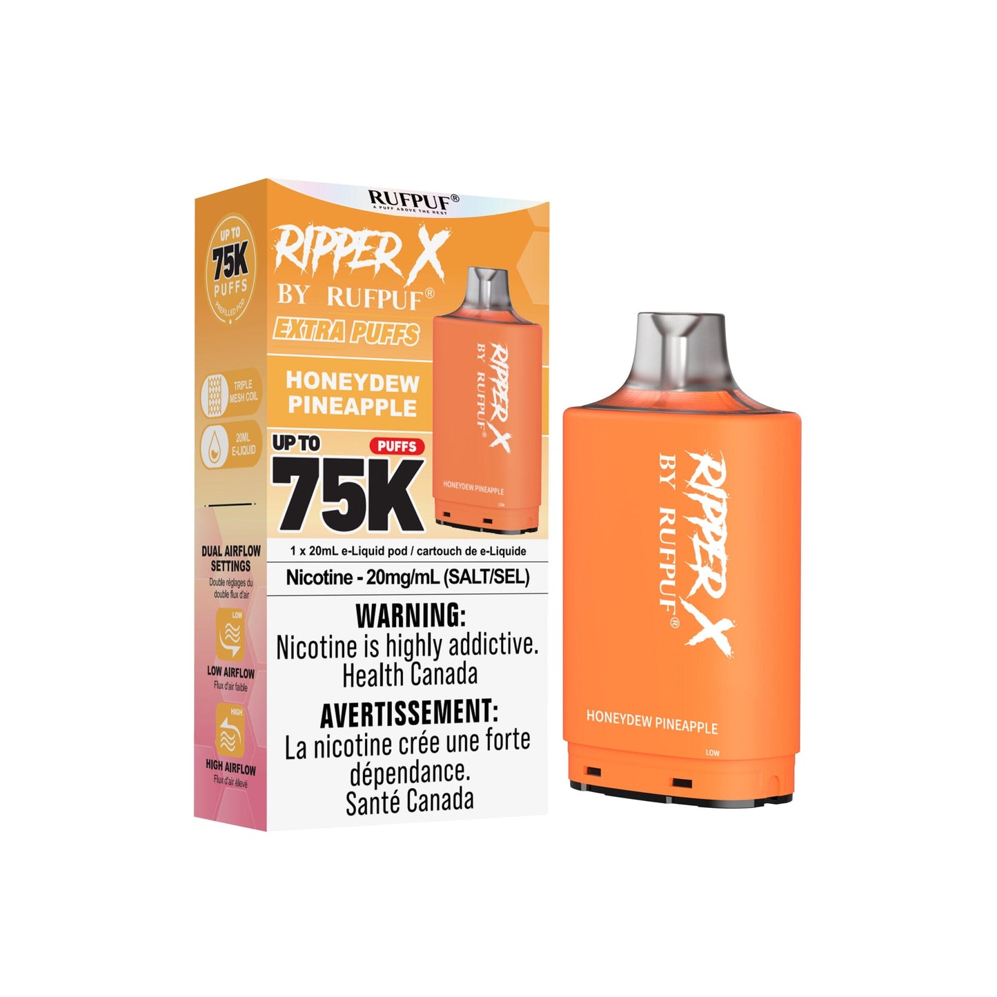 Honeydew Pineapple - Ripper X 75K Disposable Ripper X 75K 